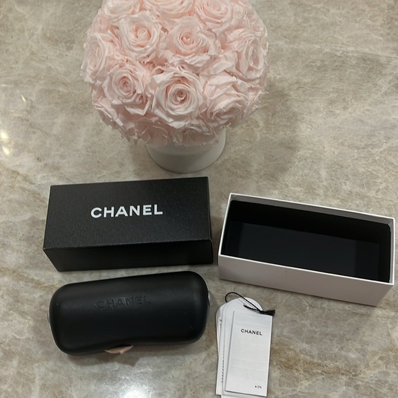 Chanel sunglasses box case and pouch. Comes with pamphlets - Picture 3 of 7